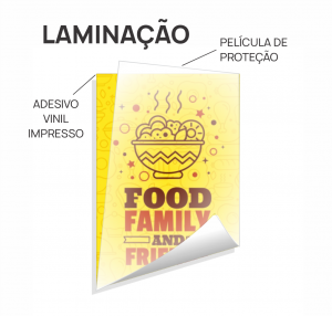 LAMINAÇÃO PELÍCULA TRANSPARENTE    APLICAÇÃO SOBRE ADESIVO VINIL 